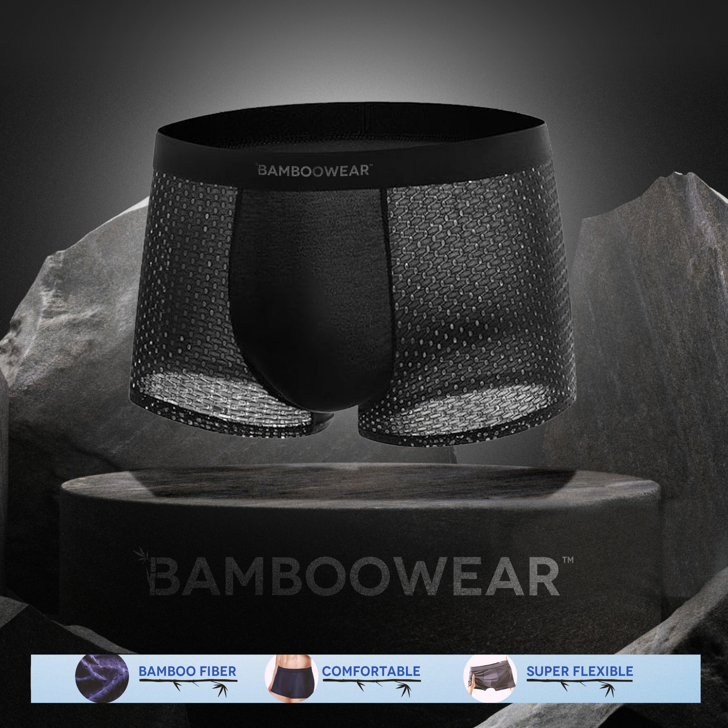 BAMBOOWEAR™ FIBRE BOXER BRIEFS - ULTIMATE ALL-DAY COMFORT