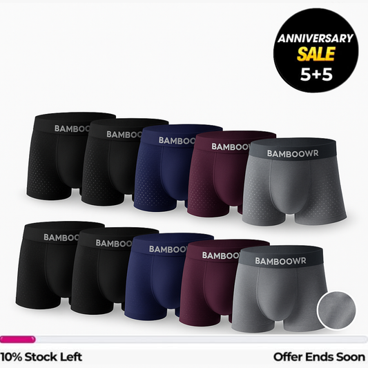 BAMBOOWEAR™ FIBRE BOXER BRIEFS - ULTIMATE ALL-DAY COMFORT