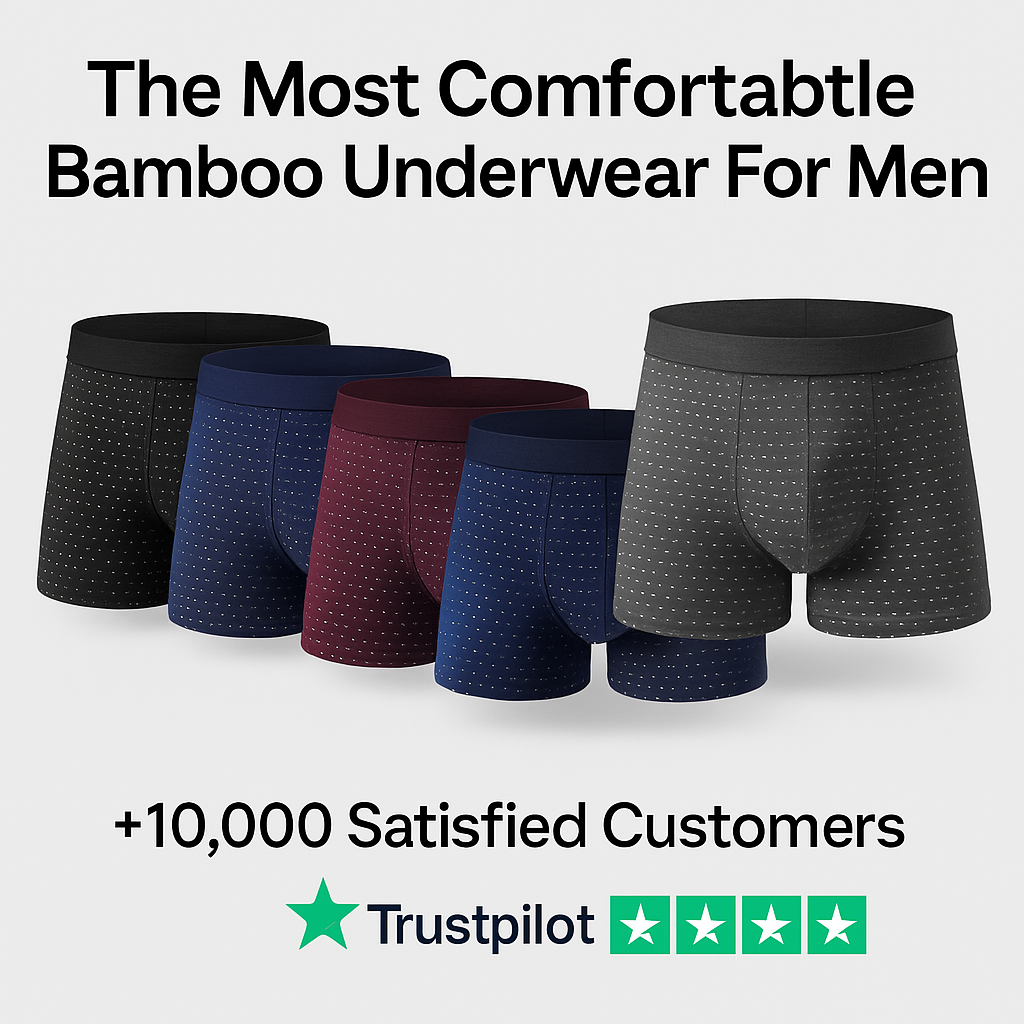 (PACK 10) FIBRE BOXER BRIEFS - ULTIMATE ALL-DAY COMFORT  -  BAMBOOWEAR™