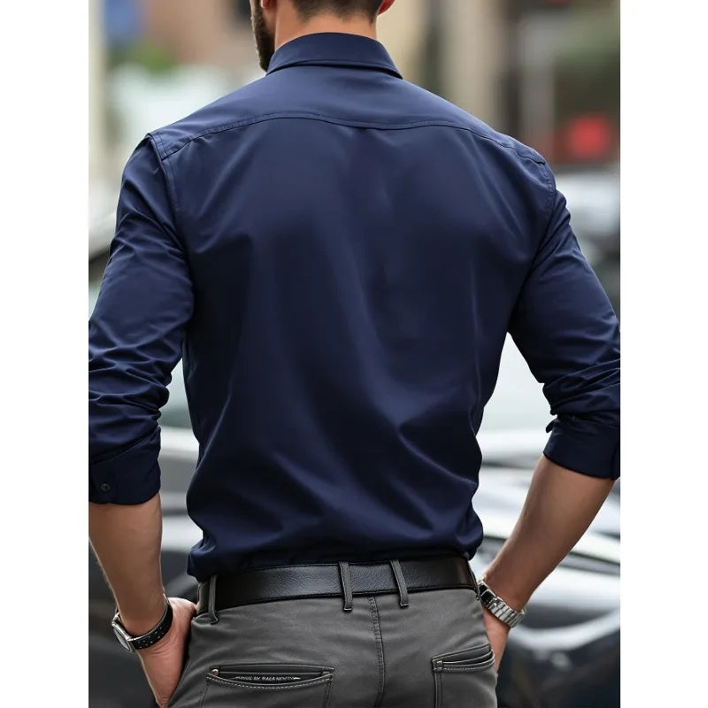 Wrinkle‑Free Slim Fit Shirt - BambooWR