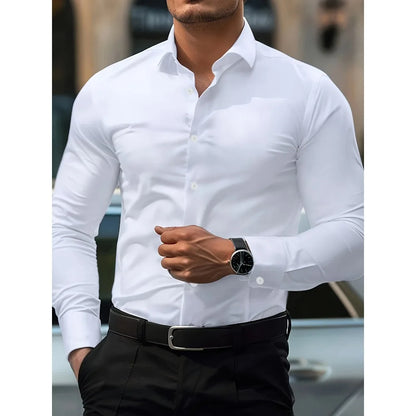 Wrinkle‑Free Slim Fit Shirt - BambooWR