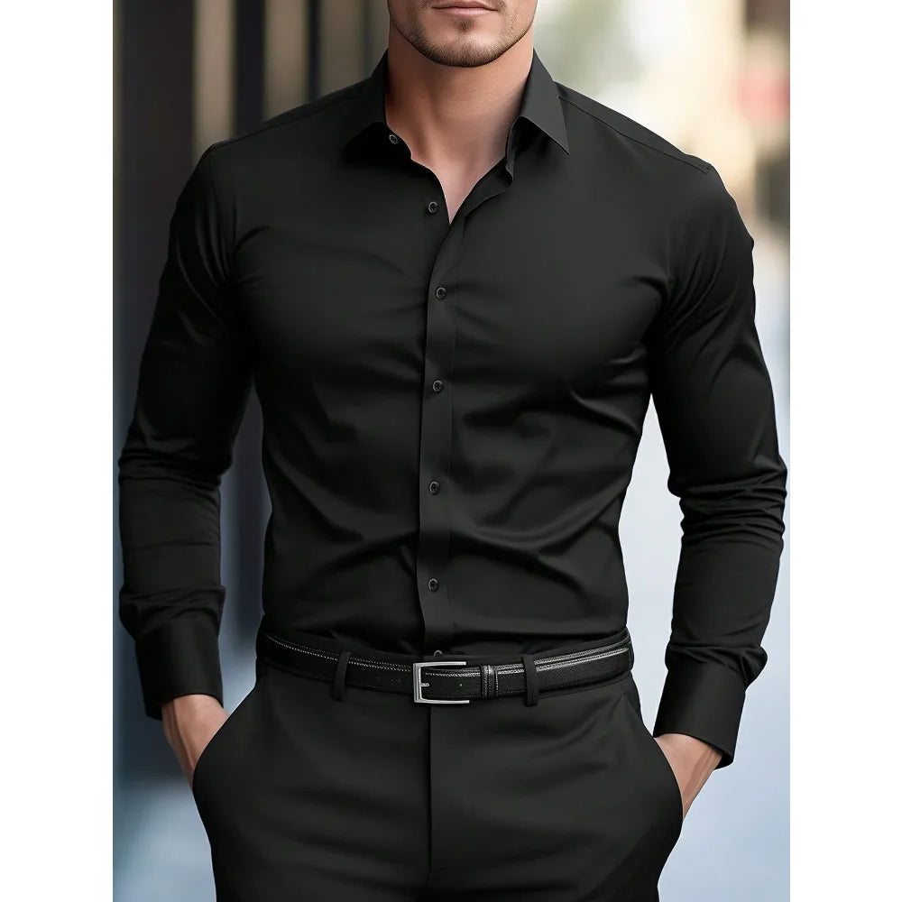 Wrinkle‑Free Slim Fit Shirt - BambooWR