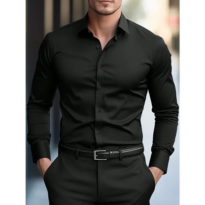 Wrinkle‑Free Slim Fit Shirt - BambooWR