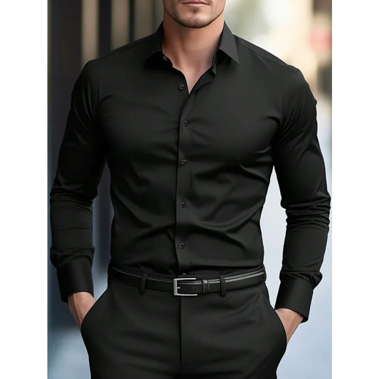 Wrinkle‑Free Slim Fit Shirt - BambooWR