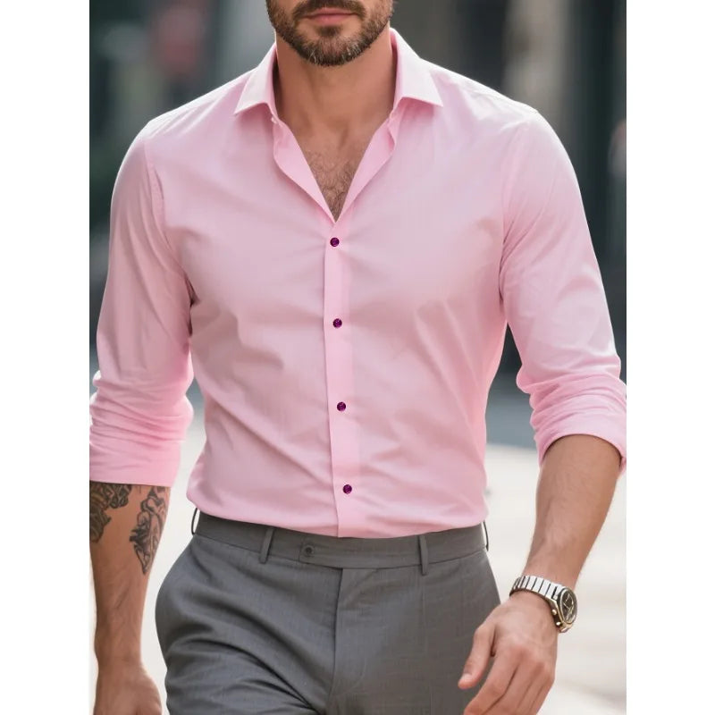 Wrinkle‑Free Slim Fit Shirt - BambooWR