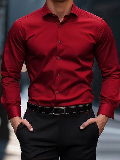 Wrinkle‑Free Slim Fit Shirt - BambooWR
