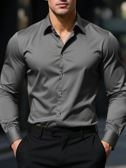 Wrinkle‑Free Slim Fit Shirt - BambooWR