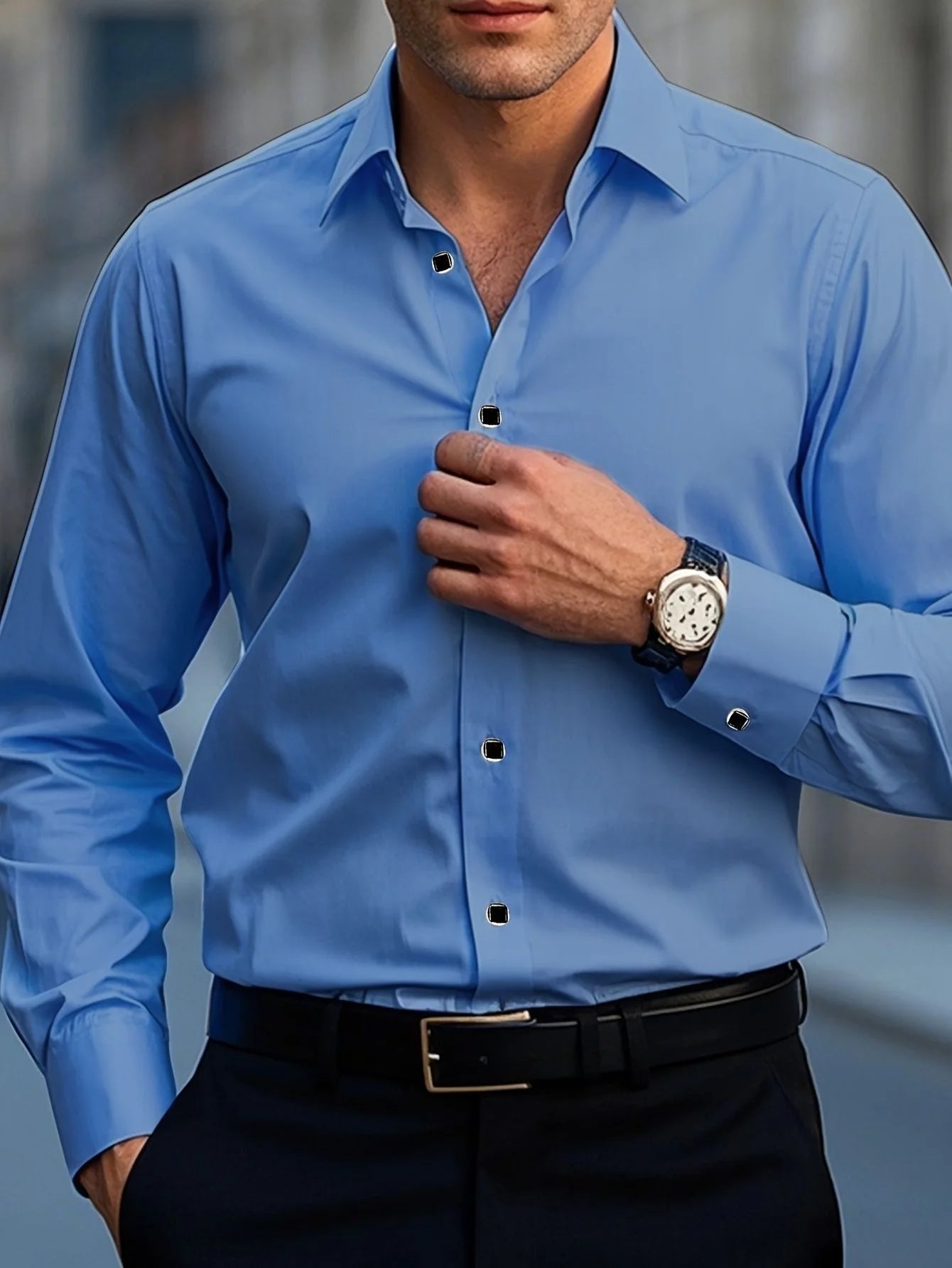 Wrinkle‑Free Slim Fit Shirt - BambooWR