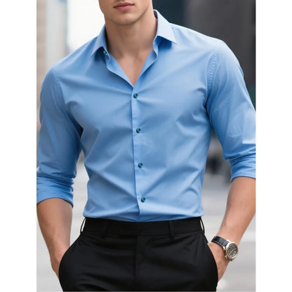 Wrinkle‑Free Slim Fit Shirt - BambooWR