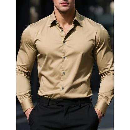 Wrinkle‑Free Slim Fit Shirt - BambooWR